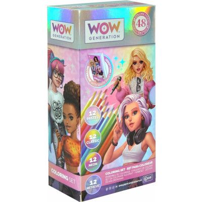 WOW Generation 48 färgpennor och anteckningsbok