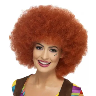 60-tals Rödbrun Afroperuk - One size