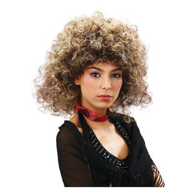 80-tals Lockig Dam Tvåtonad Peruk - One size