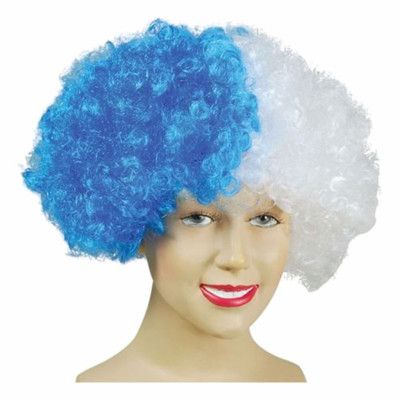 Afroperuk Blå/Vit - One size