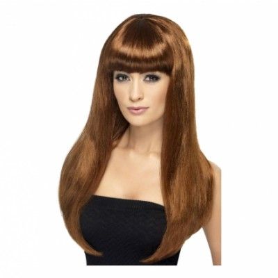 Babelicious Rödbrun Peruk - One size