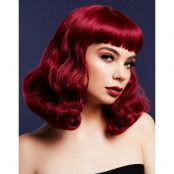 Bettie Deluxe Wig - Kan Stylas! - Plommonlila Axellång Peruk