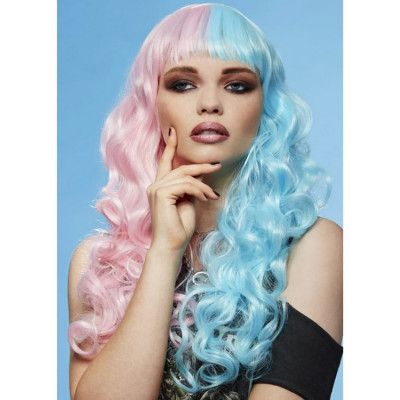 Cotton Candy Angel™ Siren™ Peruk Blå/Rosa