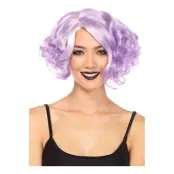 Curly Bob Lila Deluxe Peruk - One size