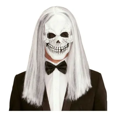 Dödskallemask med Peruk - One size