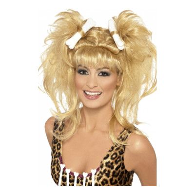 Grottkvinna med Tofsar Peruk - One size