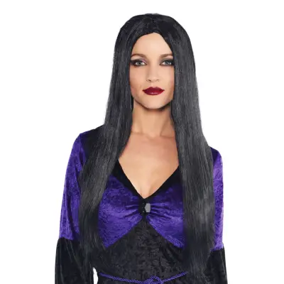 Häxa Svart Lång Peruk