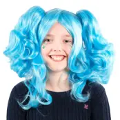 Holly Blå Barnperuk - One size