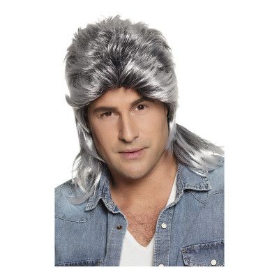 Jimmy Svart/Vit Peruk - One size