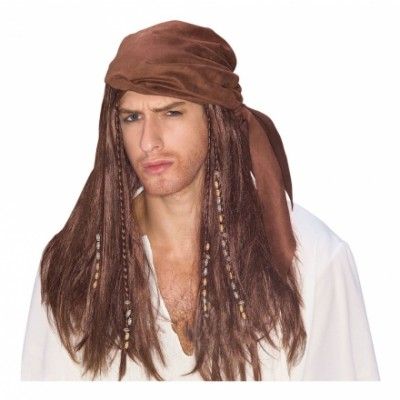 Karibisk Pirat Peruk - One size