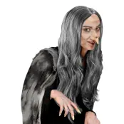 Lång Grå Peruk - One size