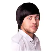 Liam Svart Peruk - One size