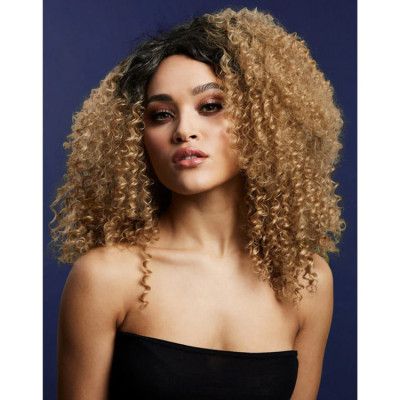 Lizzo Peruk Permanentat/Lockigt Caramel 40cm