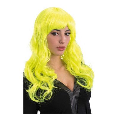 Lockig Peruk Gul - One size