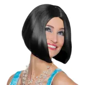 Lois Svart Page Peruk - One size
