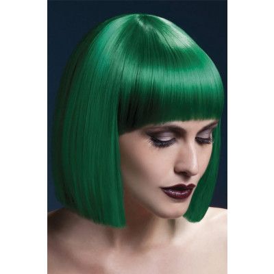Lola Peruk Grön 30cm