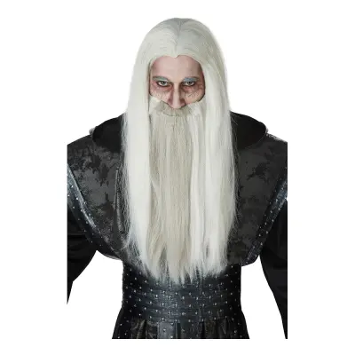 Mörk Trollkarl Perukset - One size