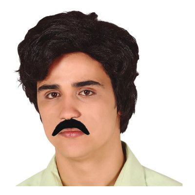 Mexikansk Droghandlare Peruk med Mustasch - One size