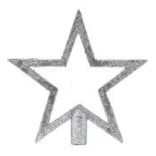 Julgransstjärna Glittrig Silver - 20 cm