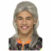 Peruk Hockeyfrilla 80-tal Grå