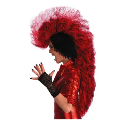 Punkare Röd Peruk - One size