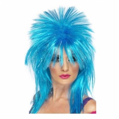 Rock Diva Blå Peruk