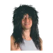 Rockare Svart Peruk - One size