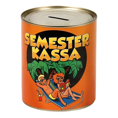 Plåtsparbössa Semesterkassa