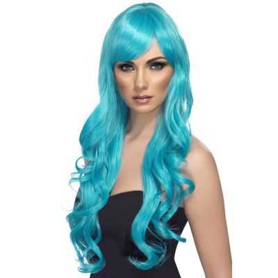 Sjöjungfru Peruk Turkos/Aqua