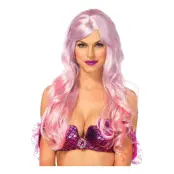 Sjöjungfru Rosatonad Deluxe Peruk
