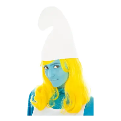 Smurfan Gul Peruk - One size