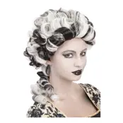 Spökdam Svart/Vit Peruk - One size