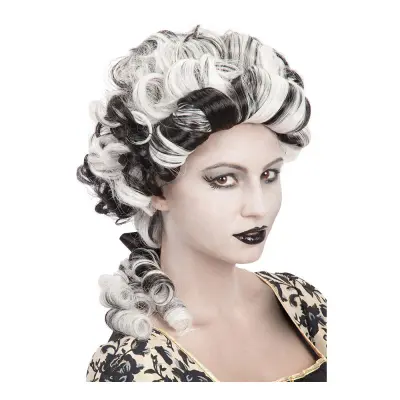 Spökdam Svart/Vit Peruk - One size