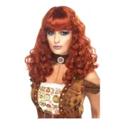 Steampunk Rödbrun Peruk - One size