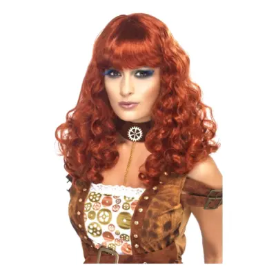 Steampunk Rödbrun Peruk - One size