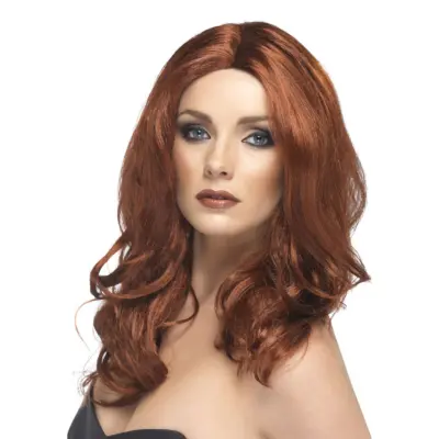 Superstar Rödbrun Peruk - One size