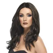 Superstar Mörkbrun Peruk - One size