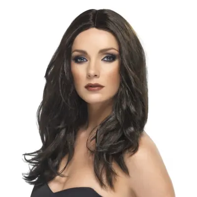 Superstar Mörkbrun Peruk - One size