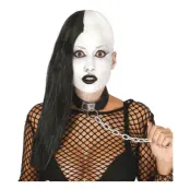 Svart-Vit 50/50 Peruk - One size