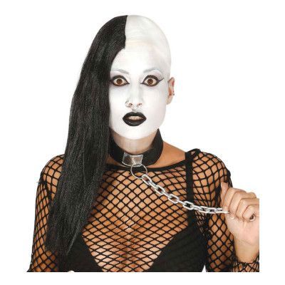 Svart-Vit 50/50 Peruk - One size