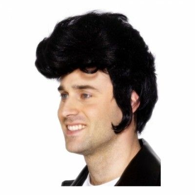 Teddy Boy Svart Peruk - One size