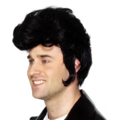 Teddy Boy Svart Peruk - One size