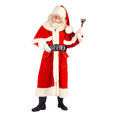 Tomtedräkt med Kappa Röd Deluxe - X-Large