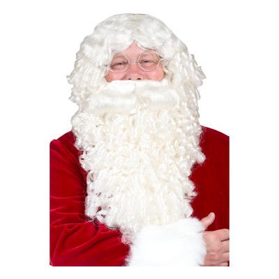 Tomteskägg och Peruk Lockig - One size