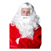 Tomteskägg och Peruk Vågig - One size