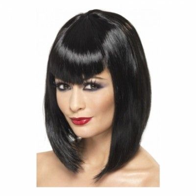 Vamp Svart Peruk - One size