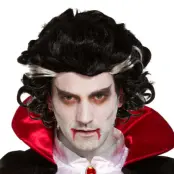 Vampyr Svart Peruk - One size