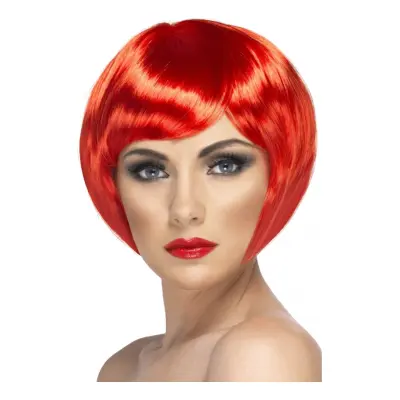 Kort Page Röd Peruk - One size