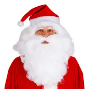 Vit Tomteperuk och Skägg - One size