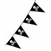 6 Meter Piratbanner med Vimplar - Pirates of the Seven Seas